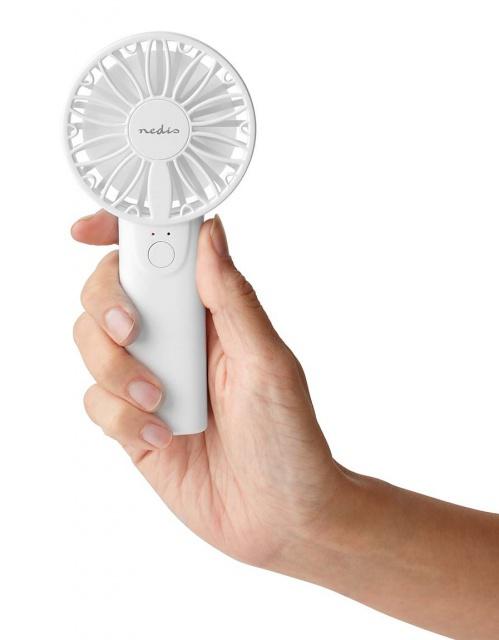 Ruční mini ventilátor Nedis FNHH1WT