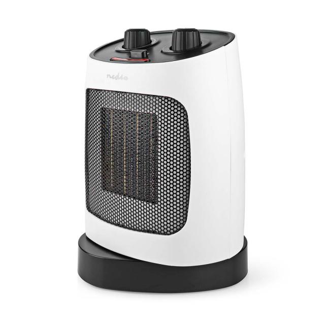 Keramický horkovzdušný ventilátor Nedis HTFA19WT s oscilací, 1000 / 2000 W