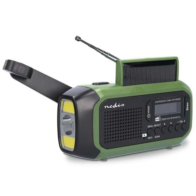 Nouzové rádio Nedis RDDBCR2000GN, DAB+ / FM
