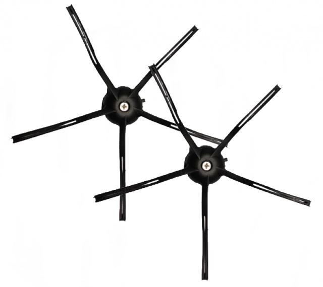 Kartáčky pro XIAOMI Roborock Q7, Q5, S6, S6 Max, S7, S7 Plus, S7 Max, S7 Max V 5R černé 2ks