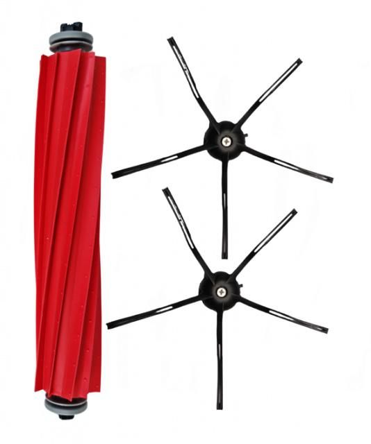 Kartáče pro XIAOMI Roborock Q5, Q7, S7, S7 Max V - sada černá