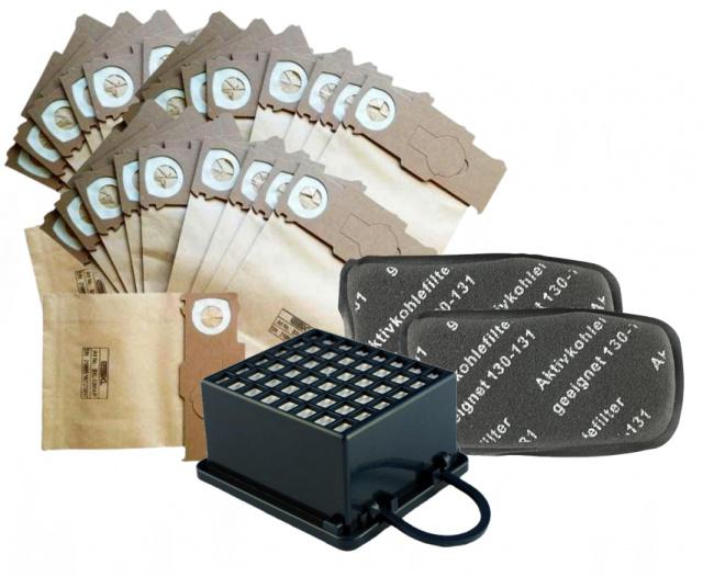 HEPA filtr a 2x filtr pro VORWERK Kobold VK130, VK131 a sáčky 30ks