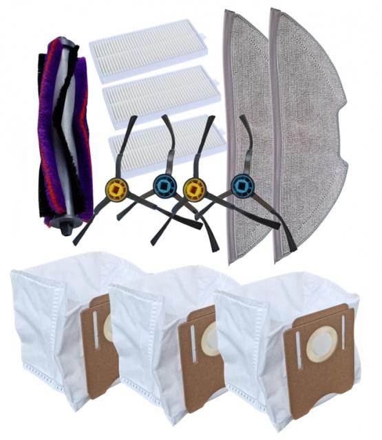 Fotografie HEPA filtry, kartáče, mopy a sáčky k vysavači ETA Značení 6241 00500 Aurum 13ks sada