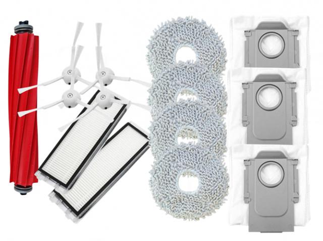 Fotografie HEPA filtry, kartáče, mopy pro ROBOROCK Q Revo Pro a sáčky, sada Maxi