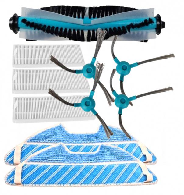 Kartáče, HEPA filtry, sada k vysavači SYMBO Laserbot 650 Wifi a mopy, 10ks