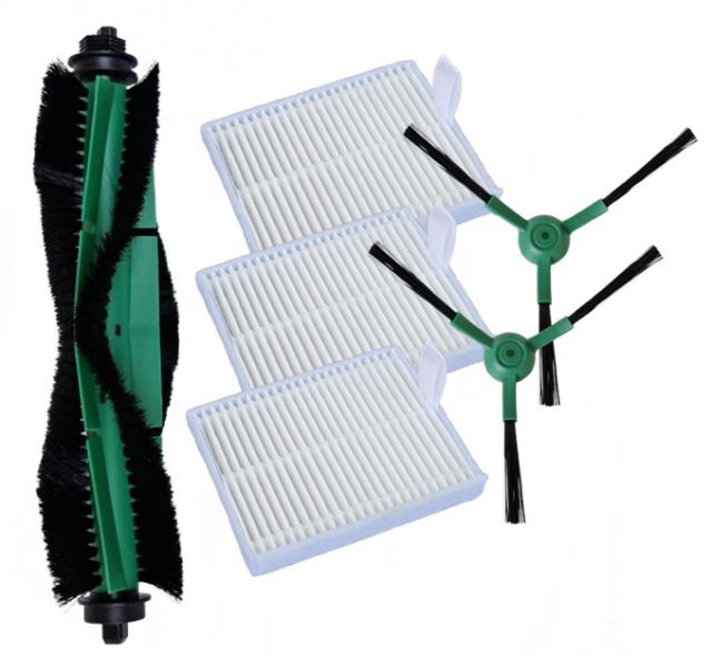 Kartáče a HEPA filtry pro vysavač iROBOT Roomba 105+ Combo AutoEmpty Dock Black 6ks sada