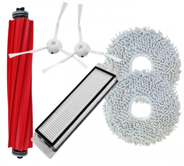 Fotografie Kartáče a filtr pro vysavač ROBOROCK Qrevo S QRS52-00 a mopy, sada 6ks