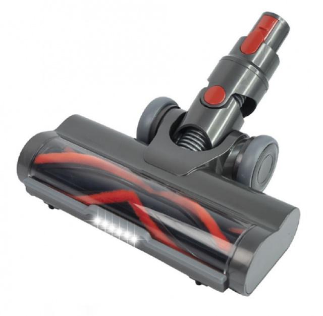 El. motorizovaná hubice pro DYSON V15, V11, V10, V8, V7 kobercová, 6x LED světlo
