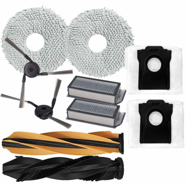 Fotografie HEPA filtry, mopy, sáčky a kartáče pro DREAME Bot X50 Master RLX86CE-1 sada 10ks