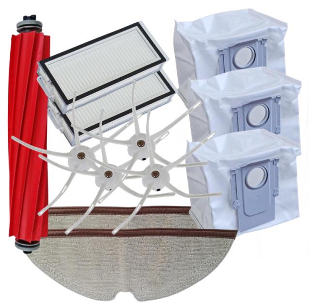 12ks Sada HEPA filtry, mopy, kartáče a sáčky pro ROBOROCK Q7 Max, Q7 Max Plus, T8