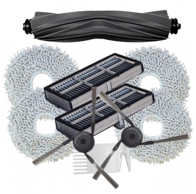 10ks Sada Kartáče, HEPA filtry, mopy pro DREAME L40 Ultra, X40 Pro/Ultra, Mova P10, P50, P70, E40