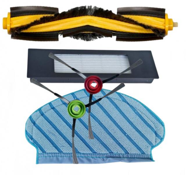 5ks Sada HEPA filtr, kartáče a mop pro ECOVACS Deebot OZMO 950/920, T5