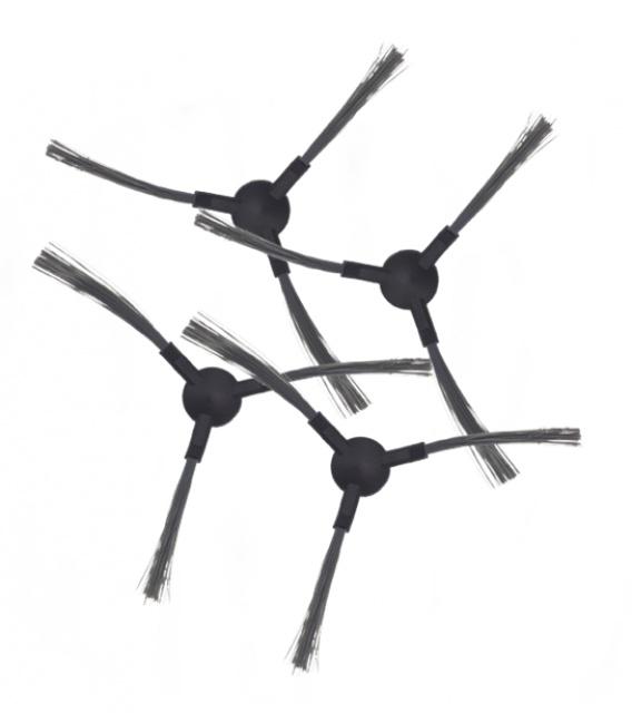 Kartáčky k vysavači CECOTEC Conga 2499 Ultra Genesis černé 4ks