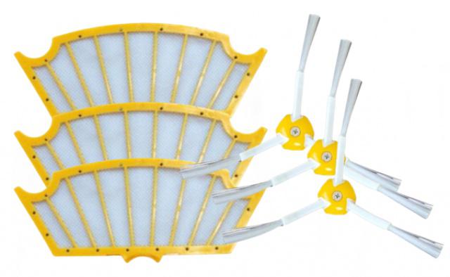 Filtry a kartáčky 6R k vysavači iROBOT Roomba 531 6ks sada