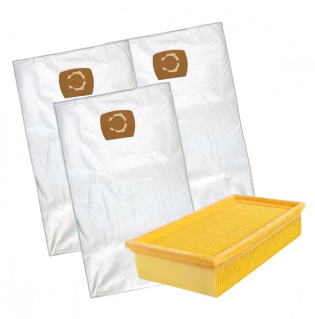 Fotografie Filtr a sáčky k vysavači HILTI Značení 463058 kompatibilní 1+3ks sada