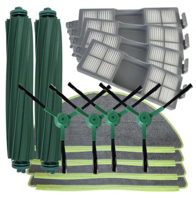 14ks Kartáče, mopy a HEPA filtry pro iRobot Roomba Combo 205 DustCompactor sada