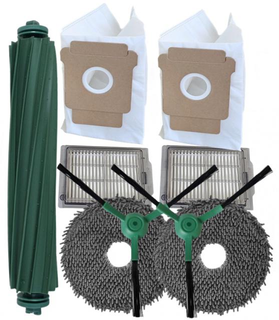 9ks HEPA filtry, kartáče, mopy a sáčky pro iRobot Roomba Plus 405/505 Combo sada