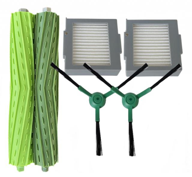 Kartáče, HEPA filtry a kartáčky k vysavači iROBOT Roomba 705 Max Vac + AutoEmpty dock 6ks sada