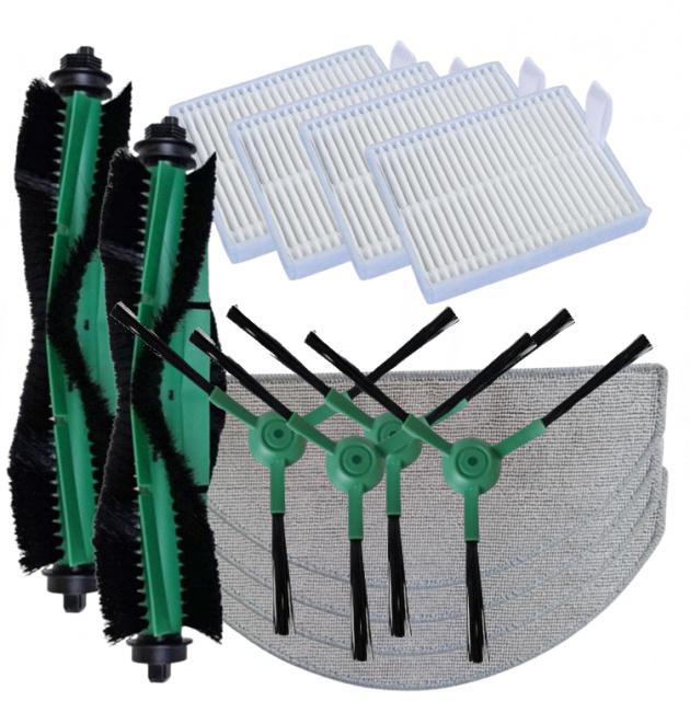 14ks Kartáče, HEPA filtry a mopy pro iRobot Roomba Combo Essential 2 sada