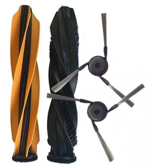 Kartáče pro DREAME Aqua10 Roller, D20 Pro, L40s, L50, Matrix, X50, Mova Mobius 60, V50, Z60, 1+2ks