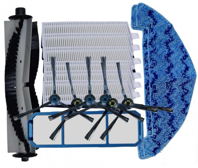 16ks Sada HEPA filtry a kartáče pro ETA Falco 1515/2515, Tesla, Zaco, iLife