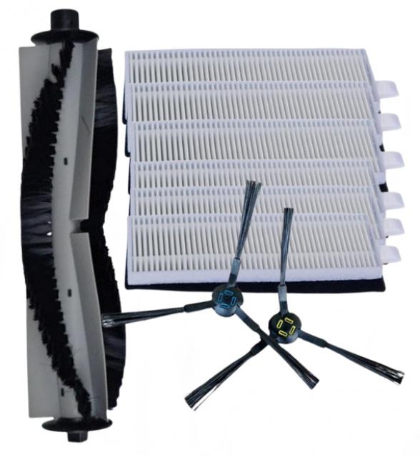 9ks Sada HEPA filtry a kartáče pro ETA Falco 1515, 2515 a Silvercrest SSRA1