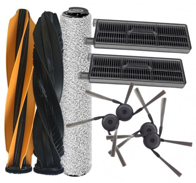 8ks Sada HEPA filtry, kartáče, mopovací válec pro DREAME Aqua10 Ultra Roller / Mova Z60