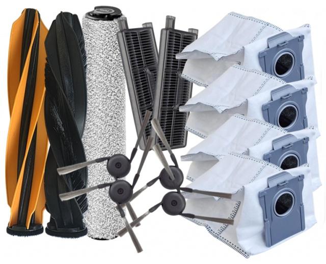 12ks Sada HEPA filtry, kartáče, mopovací válec a sáčky pro DREAME Aqua10 Ultra Roller / Mova Z60