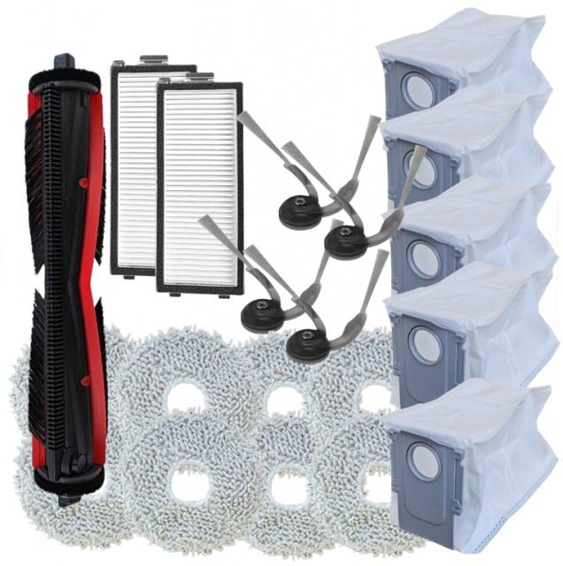 Fotografie Kartáče, HEPA filtry, sáčky, mopy pro ROBOROCK Saros Z70 Silver 20ks