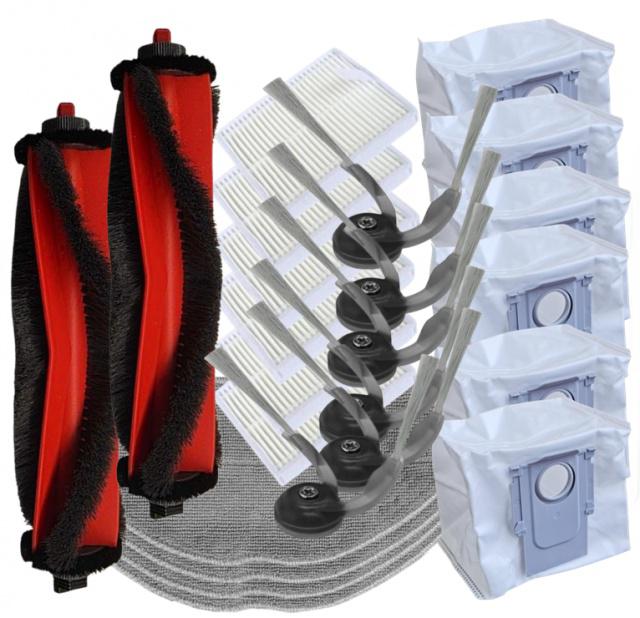 24ks HEPA filtry, kartáče, mopy, sáčky pro ROBOROCK Q7 BF, M5, L5, TF Plus