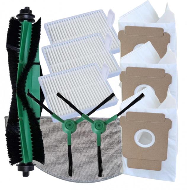 10ks Kartáče, HEPA filtry, mop a sáčky pro iRobot Roomba Combo 105+ AutoEmpty Dock, Essential 2