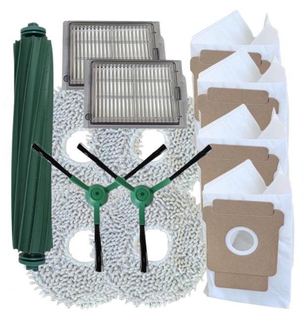 13ks HEPA filtry, kartáče, mopy a sáčky pro iRobot Roomba Plus 405/505 Combo sada