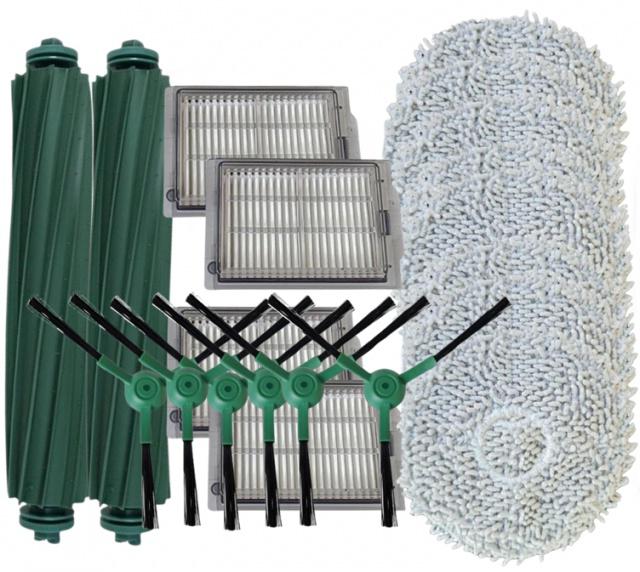 20ks Kartáče, HEPA filtry a mopy pro iRobot Roomba Plus 405/505 Combo sada