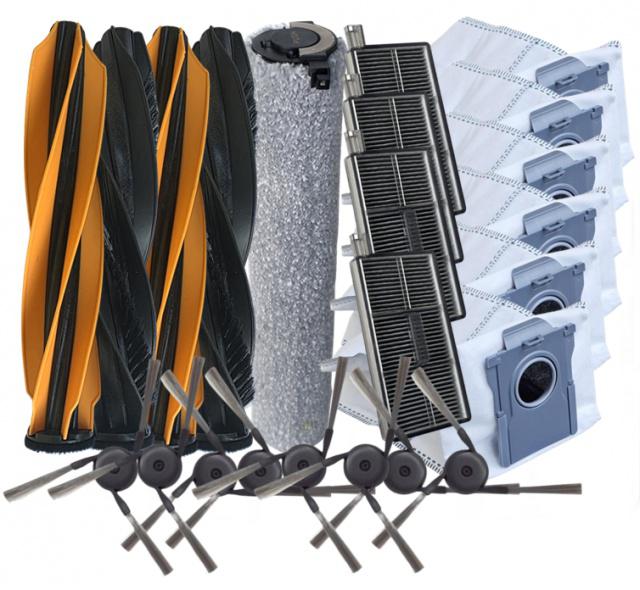 Fotografie Kartáče, HEPA filtry pro MOVA Z60 Ultra Roller Complete RLZ83CE White mop roller a sáčky, 21ks