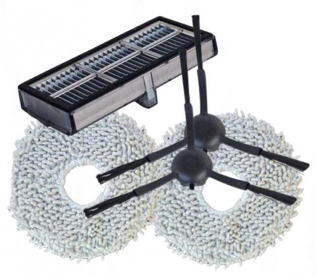 5ks Sada Mopy, HEPA filtr a kartáčky pro DREAME L10s Ultra, L40 AE/CE, X30, Mova E30