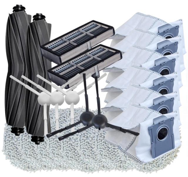 Fotografie HEPA filtry, kartáče k vysavači MOVA E30 Ultra White (RLE51SE) sáčky a mopy, 23ks sada