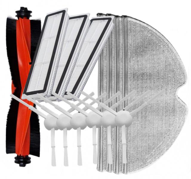 14ks HEPA filtry, kartáče a mopy pro DREAME D9 Pro, D9 Max, D9 Mistral, F9 Pro, L10 Pro