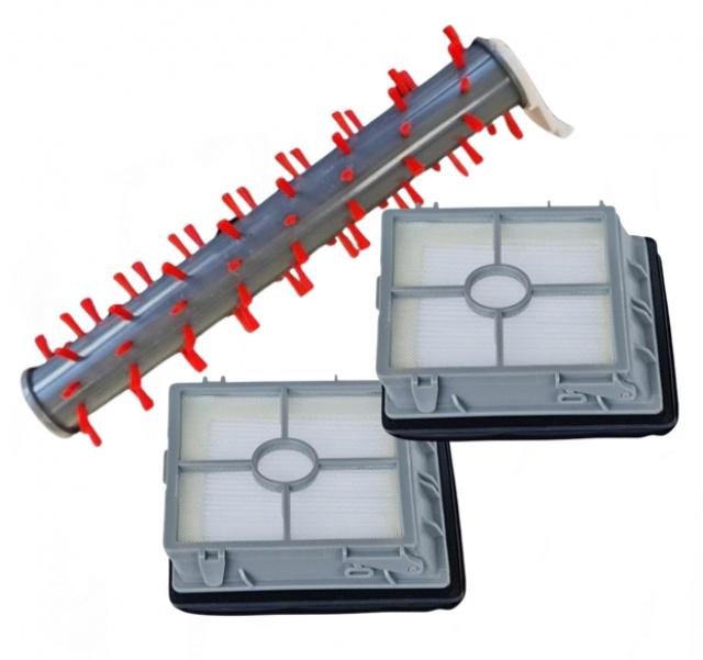 Fotografie Kartáč na koberce pro BISSELL Crosswave X7 a HEPA filtry, 1+2ks