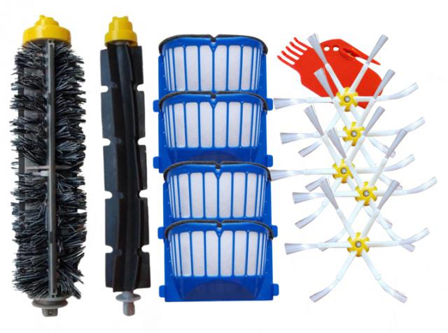 HEPA filtry a kartáče pro vysavač iROBOT Roomba 651, 653 kartáčky, 12ks sada