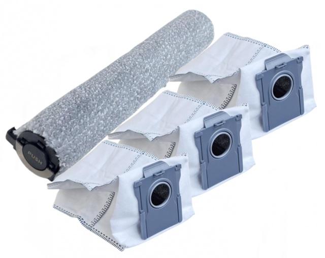 Mopovací válec pro DREAME Aqua10 Ultra Roller / Mova Z60 a sáčky, 1+3ks