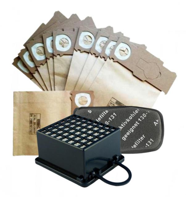 HEPA filtr a filtr pro VORWERK Kobold VK 130, VK 131 a sáčky 10ks