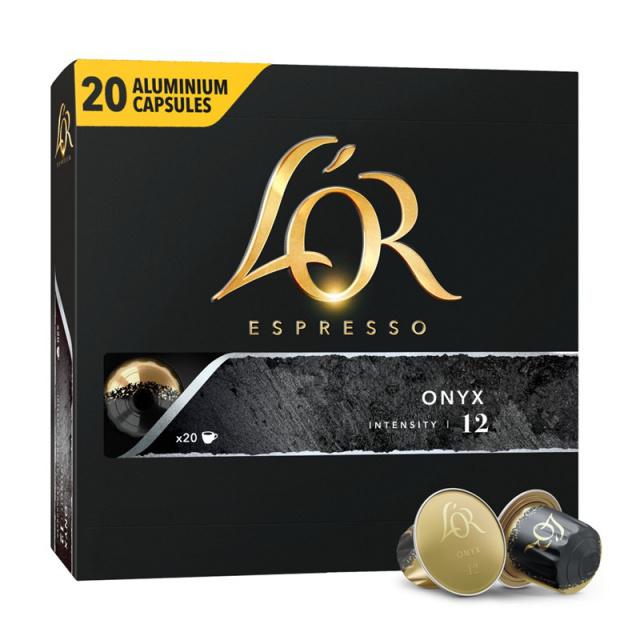 Fotografie L'or Espresso Onyx, kávové kapsle 20 ks