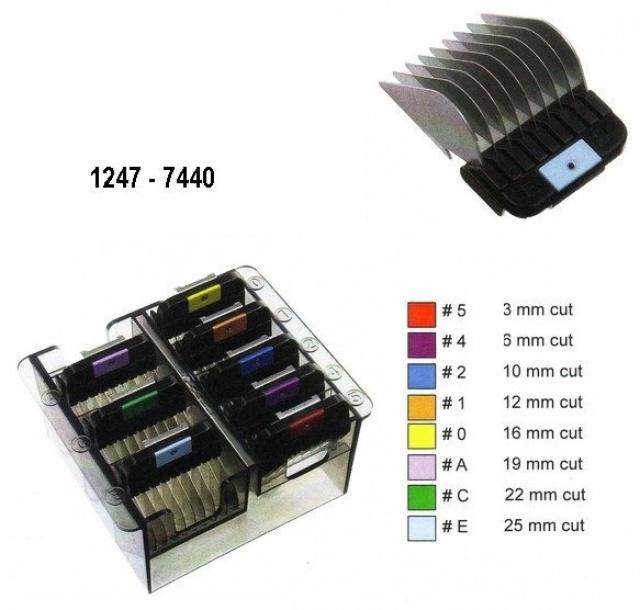 Přídavné kovové hřebeny WAHL 1247-7440 Set