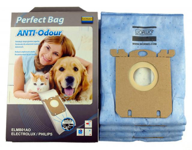 Worwo Sáčky WORWO ELMB01AO Anti-Odour (typ s-bag) mikrovlákno 4ks