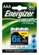 Baterie Energizer nabjec AAA HR03/800, 4ks