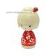 Japonsk panenka Kokeshi Osanpo - na prochzce, 11 cm