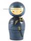 Japonsk panenka Kokeshi Ninja Blue 12,5 cm