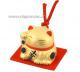 Japonsk koka tst Maneki Neko Gold - zvonek 6cm