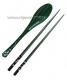 Set japonskch jdelnch hlek a polvkov lce Wakasanuri Green