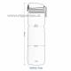 Láhev ion8 Leak Proof Rose quartz, 1000 ml